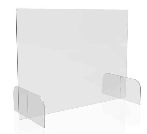 Freestanding, Clear Countertop Safety Barrier