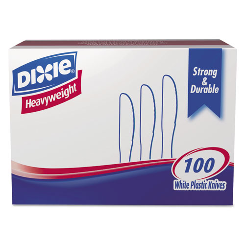 box of Dixie plastic knives